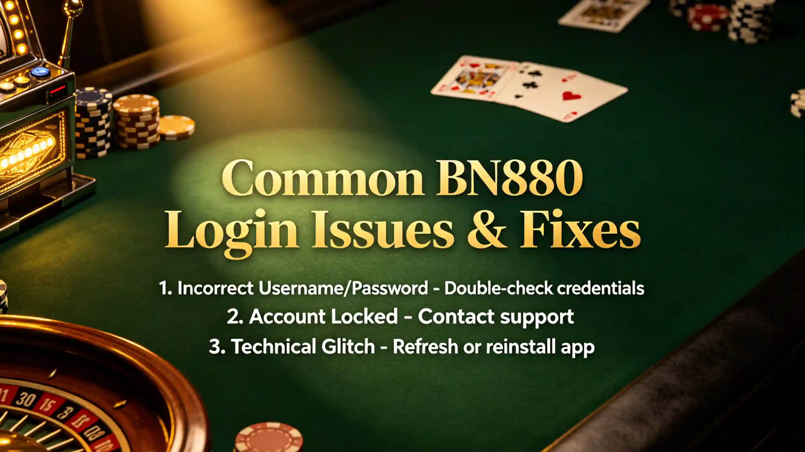 Common BN880 Login Issues & Fixes